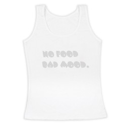 ΓΥΝΑΙΚΕΙΟ ΑΜΑΝΙΚΟ ΜΠΛΟΥΖΑΚΙ NO FOOD BAD MOOD ΓΥΝΑΙΚΕΙΟ ΑΜΑΝΙΚΟ ΜΠΛΟΥΖΑΚΙ NO FOOD BAD MOOD