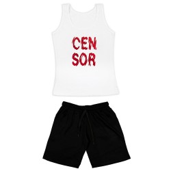 ΓΥΝΑΙΚΕΙΟ ΣΕΤ ΑΜΑΝΙΚΟ ΜΕ ΒΕΡΜΟΥΔΑ CENSOR (ΛΕΥΚΟ-ΜΑΥΡΟ) ΓΥΝΑΙΚΕΙΟ ΣΕΤ ΑΜΑΝΙΚΟ ΜΕ ΒΕΡΜΟΥΔΑ CENSOR (ΛΕΥΚΟ-ΜΑΥΡΟ)