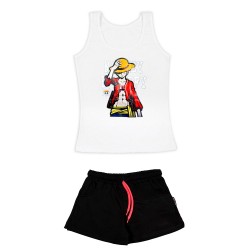 ΓΥΝΑΙΚΕΙΟ ΣΕΤ ΑΜΑΝΙΚΟ ΜΕ ΣΟΡΤΣΑΚΙ LUFFY (ΛΕΥΚΟ-ΜΑΥΡΟ) ΓΥΝΑΙΚΕΙΟ ΣΕΤ ΑΜΑΝΙΚΟ ΜΕ ΣΟΡΤΣΑΚΙ LUFFY (ΛΕΥΚΟ-ΜΑΥΡΟ)