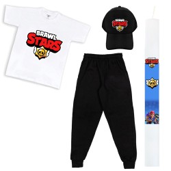 ΠΑΙΔΙΚΟ ΣΕΤ ΚΟΝΤΟΜΑΝΙΚΟ-ΦΟΡΜΑ ΜΕ ΚΑΠΕΛΟ BRAWL STARS + ΛΑΜΠΑΔΑ ΠΑΙΔΙΚΟ ΣΕΤ ΚΟΝΤΟΜΑΝΙΚΟ-ΦΟΡΜΑ ΜΕ ΚΑΠΕΛΟ BRAWL STARS + ΛΑΜΠΑΔΑ