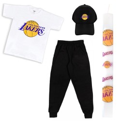 ΠΑΙΔΙΚΟ ΣΕΤ ΚΟΝΤΟΜΑΝΙΚΟ-ΦΟΡΜΑ ΜΕ ΚΑΠΕΛΟ LAKERS + ΛΑΜΠΑΔΑ ΠΑΙΔΙΚΟ ΣΕΤ ΚΟΝΤΟΜΑΝΙΚΟ-ΦΟΡΜΑ ΜΕ ΚΑΠΕΛΟ LAKERS + ΛΑΜΠΑΔΑ