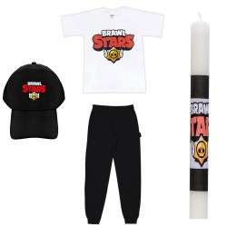 ΠΑΙΔΙΚΟ ΣΕΤ ΚΟΝΤΟΜΑΝΙΚΟ-ΦΟΡΜΑ ΜΕ ΚΑΠΕΛΟ BRAWL STARS + ΛΑΜΠΑΔΑ ΠΑΙΔΙΚΟ ΣΕΤ ΚΟΝΤΟΜΑΝΙΚΟ-ΦΟΡΜΑ ΜΕ ΚΑΠΕΛΟ BRAWL STARS + ΛΑΜΠΑΔΑ