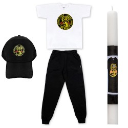 ΠΑΙΔΙΚΟ ΣΕΤ ΚΟΝΤΟΜΑΝΙΚΟ-ΦΟΡΜΑ ΜΕ ΚΑΠΕΛΟ COBRA KAI + ΛΑΜΠΑΔΑ ΠΑΙΔΙΚΟ ΣΕΤ ΚΟΝΤΟΜΑΝΙΚΟ-ΦΟΡΜΑ ΜΕ ΚΑΠΕΛΟ COBRA KAI + ΛΑΜΠΑΔΑ