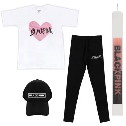 ΠΑΙΔΙΚΟ ΣΕΤ ΚΟΝΤΟΜΑΝΙΚΟ-ΚΟΛΑΝ ΜΕ ΚΑΠΕΛΟ BLACK PINK + ΛΑΜΠΑΔΑ ΠΑΙΔΙΚΟ ΣΕΤ ΚΟΝΤΟΜΑΝΙΚΟ-ΚΟΛΑΝ ΜΕ ΚΑΠΕΛΟ BLACK PINK + ΛΑΜΠΑΔΑ