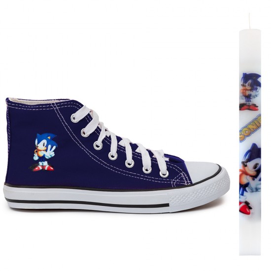 ΠΑΙΔΙΚΑ ΑΘΛΗΤΙΚΑ ΜΠΟΤΑΚΙΑ SNEAKERS SONIC + ΛΑΜΠΑΔΑ