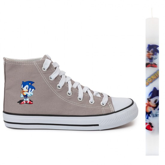 ΠΑΙΔΙΚΑ ΑΘΛΗΤΙΚΑ ΜΠΟΤΑΚΙΑ SNEAKERS SONIC + ΛΑΜΠΑΔΑ