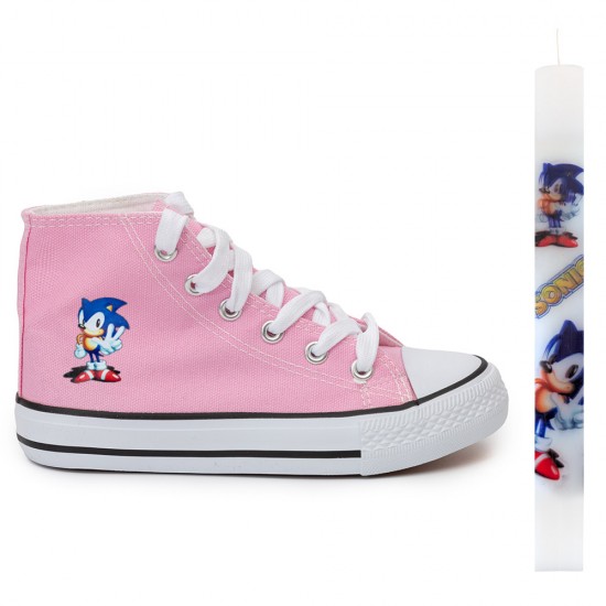 ΠΑΙΔΙΚΑ ΑΘΛΗΤΙΚΑ ΜΠΟΤΑΚΙΑ SNEAKERS SONIC + ΛΑΜΠΑΔΑ
