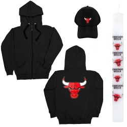 ΠΑΙΔΙΚΟ ΣΕΤ ΖΑΚΕΤΑ ΜΕ ΚΑΠΕΛΟ CHICAGO BULLS + ΛΑΜΠΑΔΑ ΠΑΙΔΙΚΟ ΣΕΤ ΖΑΚΕΤΑ ΜΕ ΚΑΠΕΛΟ CHICAGO BULLS + ΛΑΜΠΑΔΑ