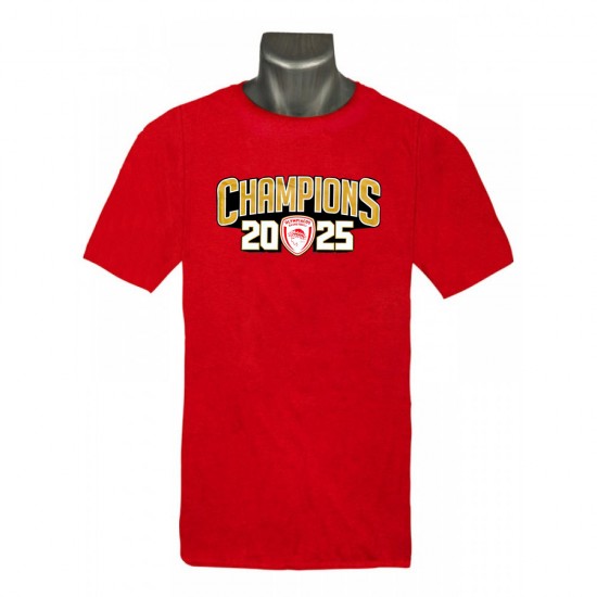 ΑΝΔΡΙΚΟ ΚΟΝΤΟΜΑΝΙΚΟ ΜΠΛΟΥΖΑΚΙ ΟΛΥΜΠΙΑΚΟΣ CHAMPIONS 2025 ΑΝΔΡΙΚΟ ΚΟΝΤΟΜΑΝΙΚΟ ΜΠΛΟΥΖΑΚΙ ΟΛΥΜΠΙΑΚΟΣ CHAMPIONS 2025