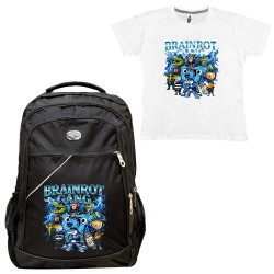 ΠΑΙΔΙΚΗ ΣΧΟΛΙΚΗ ΤΣΑΝΤΑ SIX SEVEN BRAINROT + ΔΩΡΟ T-SHIRT
