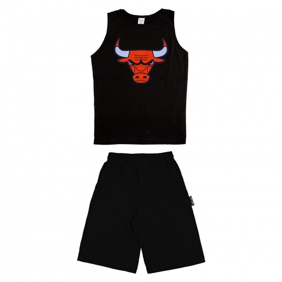 ΠΑΙΔΙΚΟ ΣΕΤ ΑΜΑΝΙΚΟ ΜΕ ΒΕΡΜΟΥΔΑ CHICAGO BULLS