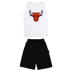 ΠΑΙΔΙΚΟ ΣΕΤ ΑΜΑΝΙΚΟ ΜΕ ΒΕΡΜΟΥΔΑ CHICAGO BULLS ΠΑΙΔΙΚΟ ΣΕΤ ΑΜΑΝΙΚΟ ΜΕ ΒΕΡΜΟΥΔΑ CHICAGO BULLS