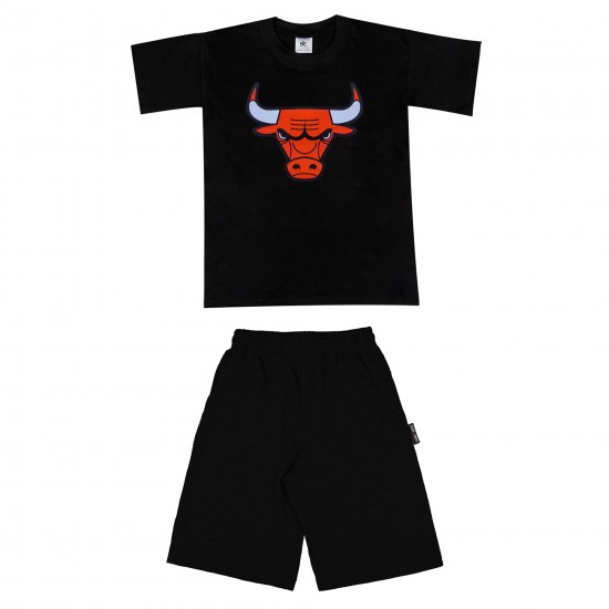 ΠΑΙΔΙΚΟ ΣΕΤ ΚΟΝΤΟΜΑΝΙΚΟ ΜΕ ΒΕΡΜΟΥΔΑ CHICAGO BULLS ΠΑΙΔΙΚΟ ΣΕΤ ΚΟΝΤΟΜΑΝΙΚΟ ΜΕ ΒΕΡΜΟΥΔΑ CHICAGO BULLS