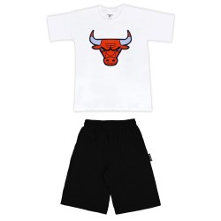 ΠΑΙΔΙΚΟ ΣΕΤ ΚΟΝΤΟΜΑΝΙΚΟ ΜΕ ΒΕΡΜΟΥΔΑ CHICAGO BULLS ΠΑΙΔΙΚΟ ΣΕΤ ΚΟΝΤΟΜΑΝΙΚΟ ΜΕ ΒΕΡΜΟΥΔΑ CHICAGO BULLS