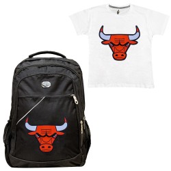 ΠΑΙΔΙΚΗ ΣΧΟΛΙΚΗ ΤΣΑΝΤΑ CHICAGO BULLS + ΔΩΡΟ T-SHIRT ΠΑΙΔΙΚΗ ΣΧΟΛΙΚΗ ΤΣΑΝΤΑ CHICAGO BULLS + ΔΩΡΟ T-SHIRT