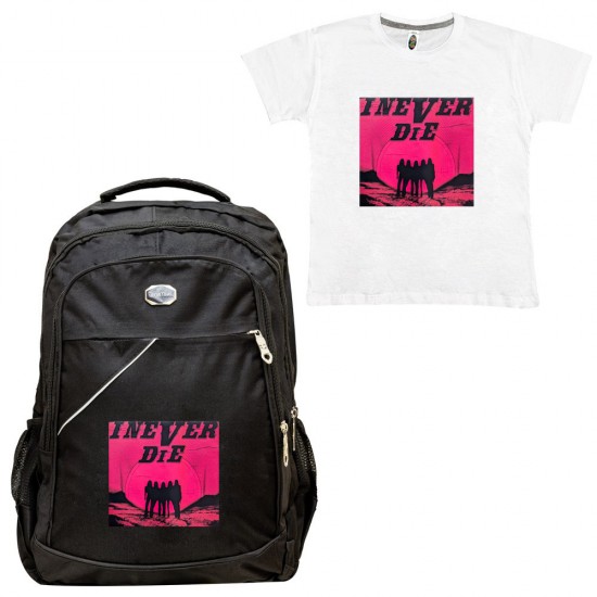 ΠΑΙΔΙΚΗ ΣΧΟΛΙΚΗ ΤΣΑΝΤΑ I NEVER DIE + ΔΩΡΟ T-SHIRT ΠΑΙΔΙΚΗ ΣΧΟΛΙΚΗ ΤΣΑΝΤΑ I NEVER DIE + ΔΩΡΟ T-SHIRT