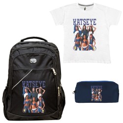 ΠΑΙΔΙΚΟ ΣΧΟΛΙΚΟ ΣΕΤ ΤΣΑΝΤΑ-ΚΑΣΕΤΙΝΑ + ΔΩΡΟ T-SHIRT KATSEYE