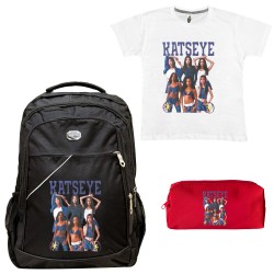 ΠΑΙΔΙΚΟ ΣΧΟΛΙΚΟ ΣΕΤ ΤΣΑΝΤΑ-ΚΑΣΕΤΙΝΑ + ΔΩΡΟ T-SHIRT KATSEYE