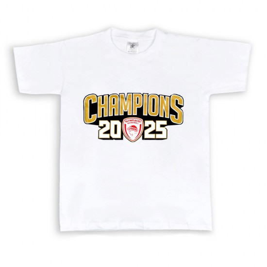 ΠΑΙΔΙΚΟ ΚΟΝΤΟΜΑΝΙΚΟ ΜΠΛΟΥΖΑΚΙ ΟΛΥΜΠΙΑΚΟΣ CHAMPIONS 2025 ΠΑΙΔΙΚΟ ΚΟΝΤΟΜΑΝΙΚΟ ΜΠΛΟΥΖΑΚΙ ΟΛΥΜΠΙΑΚΟΣ CHAMPIONS 2025
