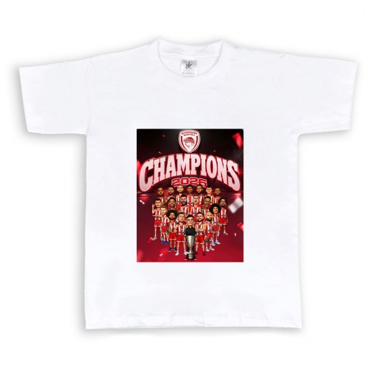 ΠΑΙΔΙΚΟ ΚΟΝΤΟΜΑΝΙΚΟ ΜΠΛΟΥΖΑΚΙ ΟΛΥΜΠΙΑΚΟΣ CHAMPIONS 2026 ΠΑΙΔΙΚΟ ΚΟΝΤΟΜΑΝΙΚΟ ΜΠΛΟΥΖΑΚΙ ΟΛΥΜΠΙΑΚΟΣ CHAMPIONS 2026