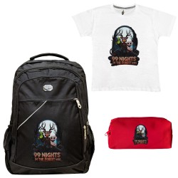 ΠΑΙΔΙΚΟ ΣΧΟΛΙΚΟ ΣΕΤ ΤΣΑΝΤΑ-ΚΑΣΕΤΙΝΑ + ΔΩΡΟ T-SHIRT 99 NIGHTS