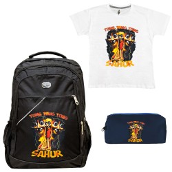 ΠΑΙΔΙΚΟ ΣΧΟΛΙΚΟ ΣΕΤ ΤΣΑΝΤΑ-ΚΑΣΕΤΙΝΑ + ΔΩΡΟ T-SHIRT SAHUR