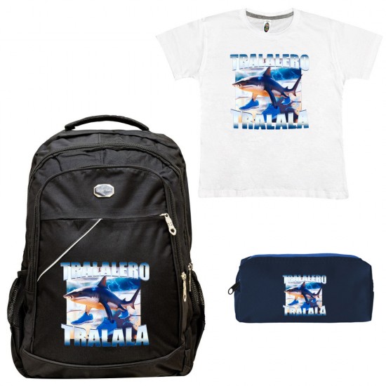 ΠΑΙΔΙΚΟ ΣΧΟΛΙΚΟ ΣΕΤ ΤΣΑΝΤΑ-ΚΑΣΕΤΙΝΑ + ΔΩΡΟ T-SHIRT TRALALERO ΠΑΙΔΙΚΟ ΣΧΟΛΙΚΟ ΣΕΤ ΤΣΑΝΤΑ-ΚΑΣΕΤΙΝΑ + ΔΩΡΟ T-SHIRT TRALALERO
