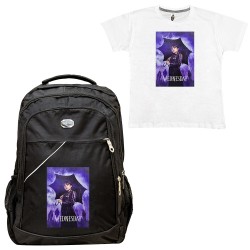 ΠΑΙΔΙΚΗ ΣΧΟΛΙΚΗ ΤΣΑΝΤΑ WEDNESDAY + ΔΩΡΟ T-SHIRT ΠΑΙΔΙΚΗ ΣΧΟΛΙΚΗ ΤΣΑΝΤΑ WEDNESDAY + ΔΩΡΟ T-SHIRT