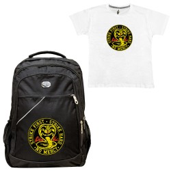 ΠΑΙΔΙΚΗ ΣΧΟΛΙΚΗ ΤΣΑΝΤΑ COBRA KAI + ΔΩΡΟ T-SHIRT ΠΑΙΔΙΚΗ ΣΧΟΛΙΚΗ ΤΣΑΝΤΑ COBRA KAI + ΔΩΡΟ T-SHIRT