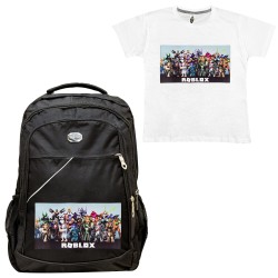 ΠΑΙΔΙΚΗ ΣΧΟΛΙΚΗ ΤΣΑΝΤΑ ROBLOX + ΔΩΡΟ T-SHIRT ΠΑΙΔΙΚΗ ΣΧΟΛΙΚΗ ΤΣΑΝΤΑ ROBLOX + ΔΩΡΟ T-SHIRT