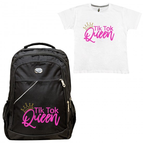 ΠΑΙΔΙΚΗ ΣΧΟΛΙΚΗ ΤΣΑΝΤΑ QUEEN + ΔΩΡΟ T-SHIRT ΠΑΙΔΙΚΗ ΣΧΟΛΙΚΗ ΤΣΑΝΤΑ QUEEN + ΔΩΡΟ T-SHIRT