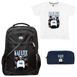 ΠΑΙΔΙΚΟ ΣΧΟΛΙΚΟ ΣΕΤ ΤΣΑΝΤΑ-ΚΑΣΕΤΙΝΑ + ΔΩΡΟ T-SHIRT KAULITZ ΠΑΙΔΙΚΟ ΣΧΟΛΙΚΟ ΣΕΤ ΤΣΑΝΤΑ-ΚΑΣΕΤΙΝΑ + ΔΩΡΟ T-SHIRT KAULITZ