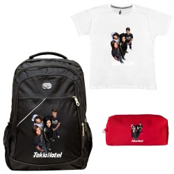 ΠΑΙΔΙΚΟ ΣΧΟΛΙΚΟ ΣΕΤ ΤΣΑΝΤΑ-ΚΑΣΕΤΙΝΑ + ΔΩΡΟ T-SHIRT TOKIO HOTEL