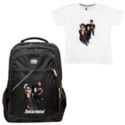 ΠΑΙΔΙΚΗ ΣΧΟΛΙΚΗ ΤΣΑΝΤΑ TOKIO HOTEL + ΔΩΡΟ T-SHIRT