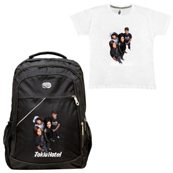 ΠΑΙΔΙΚΗ ΣΧΟΛΙΚΗ ΤΣΑΝΤΑ TOKIO HOTEL + ΔΩΡΟ T-SHIRT ΠΑΙΔΙΚΗ ΣΧΟΛΙΚΗ ΤΣΑΝΤΑ TOKIO HOTEL + ΔΩΡΟ T-SHIRT
