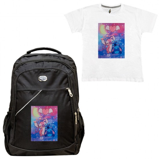 ΠΑΙΔΙΚΗ ΣΧΟΛΙΚΗ ΤΣΑΝΤΑ STITCH + ΔΩΡΟ T-SHIRT ΠΑΙΔΙΚΗ ΣΧΟΛΙΚΗ ΤΣΑΝΤΑ STITCH + ΔΩΡΟ T-SHIRT