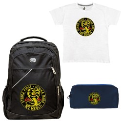 ΠΑΙΔΙΚΟ ΣΧΟΛΙΚΟ ΣΕΤ ΤΣΑΝΤΑ-ΚΑΣΕΤΙΝΑ + ΔΩΡΟ T-SHIRT COBRA KAI ΠΑΙΔΙΚΟ ΣΧΟΛΙΚΟ ΣΕΤ ΤΣΑΝΤΑ-ΚΑΣΕΤΙΝΑ + ΔΩΡΟ T-SHIRT COBRA KAI