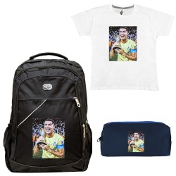 ΠΑΙΔΙΚΟ ΣΧΟΛΙΚΟ ΣΕΤ ΤΣΑΝΤΑ-ΚΑΣΕΤΙΝΑ + ΔΩΡΟ T-SHIRT PLAYER ΠΑΙΔΙΚΟ ΣΧΟΛΙΚΟ ΣΕΤ ΤΣΑΝΤΑ-ΚΑΣΕΤΙΝΑ + ΔΩΡΟ T-SHIRT PLAYER