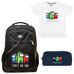 ΠΑΙΔΙΚΟ ΣΧΟΛΙΚΟ ΣΕΤ ΤΣΑΝΤΑ-ΚΑΣΕΤΙΝΑ + ΔΩΡΟ T-SHIRT AMONG US ΠΑΙΔΙΚΟ ΣΧΟΛΙΚΟ ΣΕΤ ΤΣΑΝΤΑ-ΚΑΣΕΤΙΝΑ + ΔΩΡΟ T-SHIRT AMONG US
