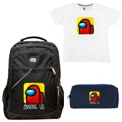 ΠΑΙΔΙΚΟ ΣΧΟΛΙΚΟ ΣΕΤ ΤΣΑΝΤΑ-ΚΑΣΕΤΙΝΑ + ΔΩΡΟ T-SHIRT AMONG US ΠΑΙΔΙΚΟ ΣΧΟΛΙΚΟ ΣΕΤ ΤΣΑΝΤΑ-ΚΑΣΕΤΙΝΑ + ΔΩΡΟ T-SHIRT AMONG US