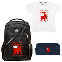 ΠΑΙΔΙΚΟ ΣΧΟΛΙΚΟ ΣΕΤ ΤΣΑΝΤΑ-ΚΑΣΕΤΙΝΑ + ΔΩΡΟ T-SHIRT AMONG US ΠΑΙΔΙΚΟ ΣΧΟΛΙΚΟ ΣΕΤ ΤΣΑΝΤΑ-ΚΑΣΕΤΙΝΑ + ΔΩΡΟ T-SHIRT AMONG US