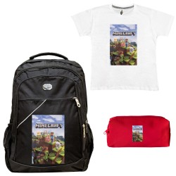 ΠΑΙΔΙΚΟ ΣΧΟΛΙΚΟ ΣΕΤ ΤΣΑΝΤΑ-ΚΑΣΕΤΙΝΑ + ΔΩΡΟ T-SHIRT MINE ΠΑΙΔΙΚΟ ΣΧΟΛΙΚΟ ΣΕΤ ΤΣΑΝΤΑ-ΚΑΣΕΤΙΝΑ + ΔΩΡΟ T-SHIRT MINE