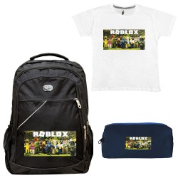 ΠΑΙΔΙΚΟ ΣΧΟΛΙΚΟ ΣΕΤ ΤΣΑΝΤΑ-ΚΑΣΕΤΙΝΑ + ΔΩΡΟ T-SHIRT ROBLOX ΠΑΙΔΙΚΟ ΣΧΟΛΙΚΟ ΣΕΤ ΤΣΑΝΤΑ-ΚΑΣΕΤΙΝΑ + ΔΩΡΟ T-SHIRT ROBLOX